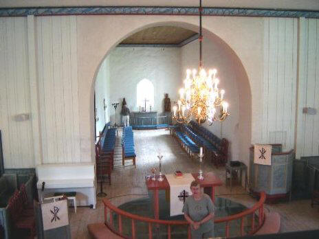 Interior of Lunner Church