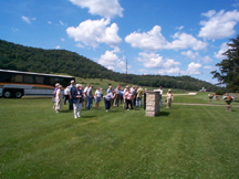 Saturday afternoon tour - a stop at the Stone Church